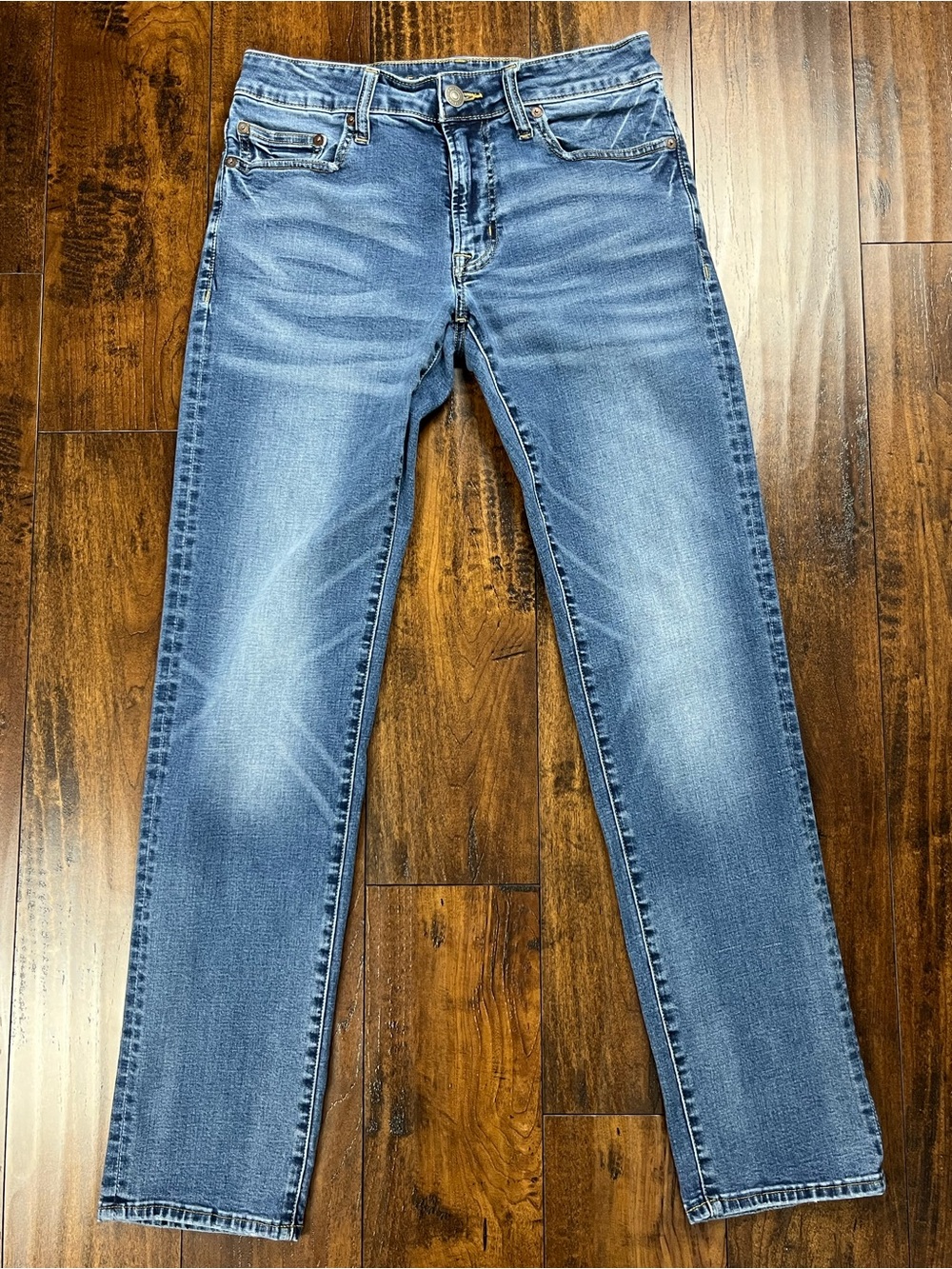 American Eagle Next Level Flex Slim Straight Jeans Men's 30x32 Medium Wash.